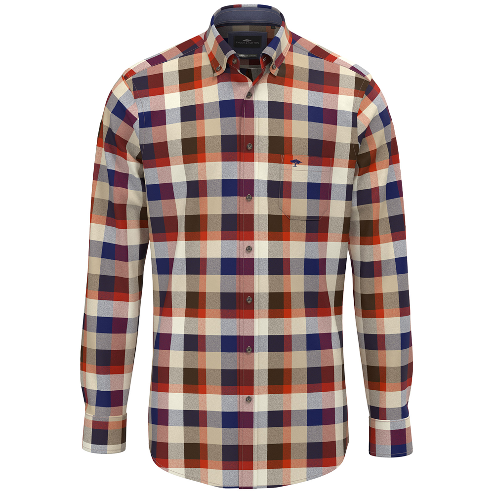 Fynch-Hatton Square Flannel Check Shirt